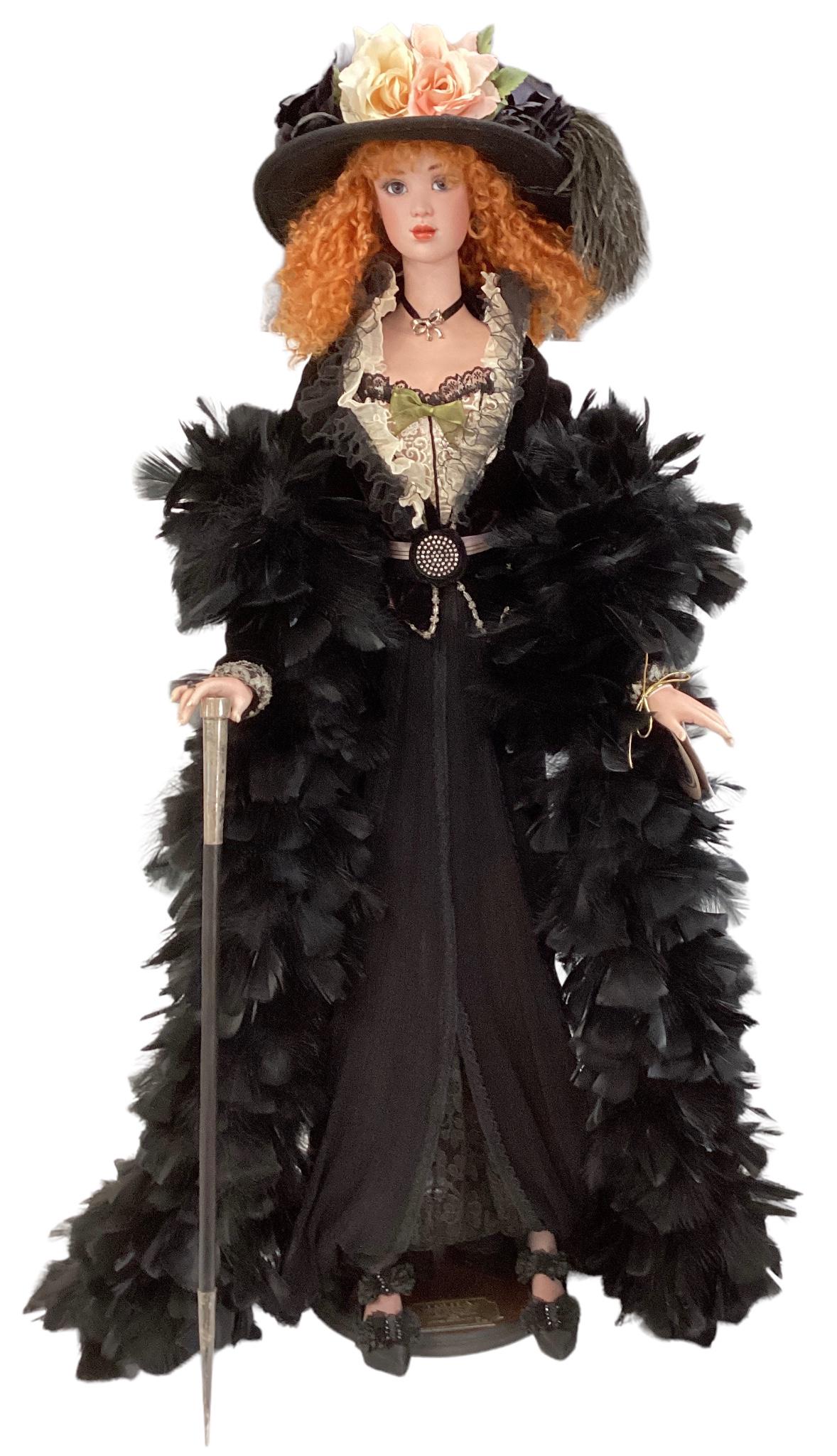 Artist doll "Lolita" by Jan McLean. 36" porcelain doll with swivel head on breastplate/upper torso, (1 of 4)