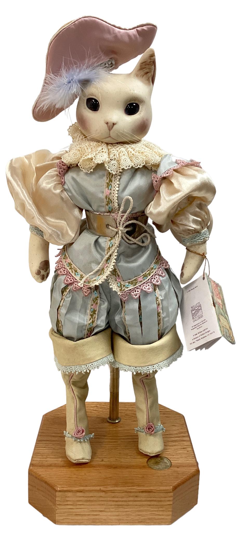 Sir Puss 'n Boots from the Love and Roses Dolls collection by Wendy Brent. 17 1/2" cat with molded (1 of 6)