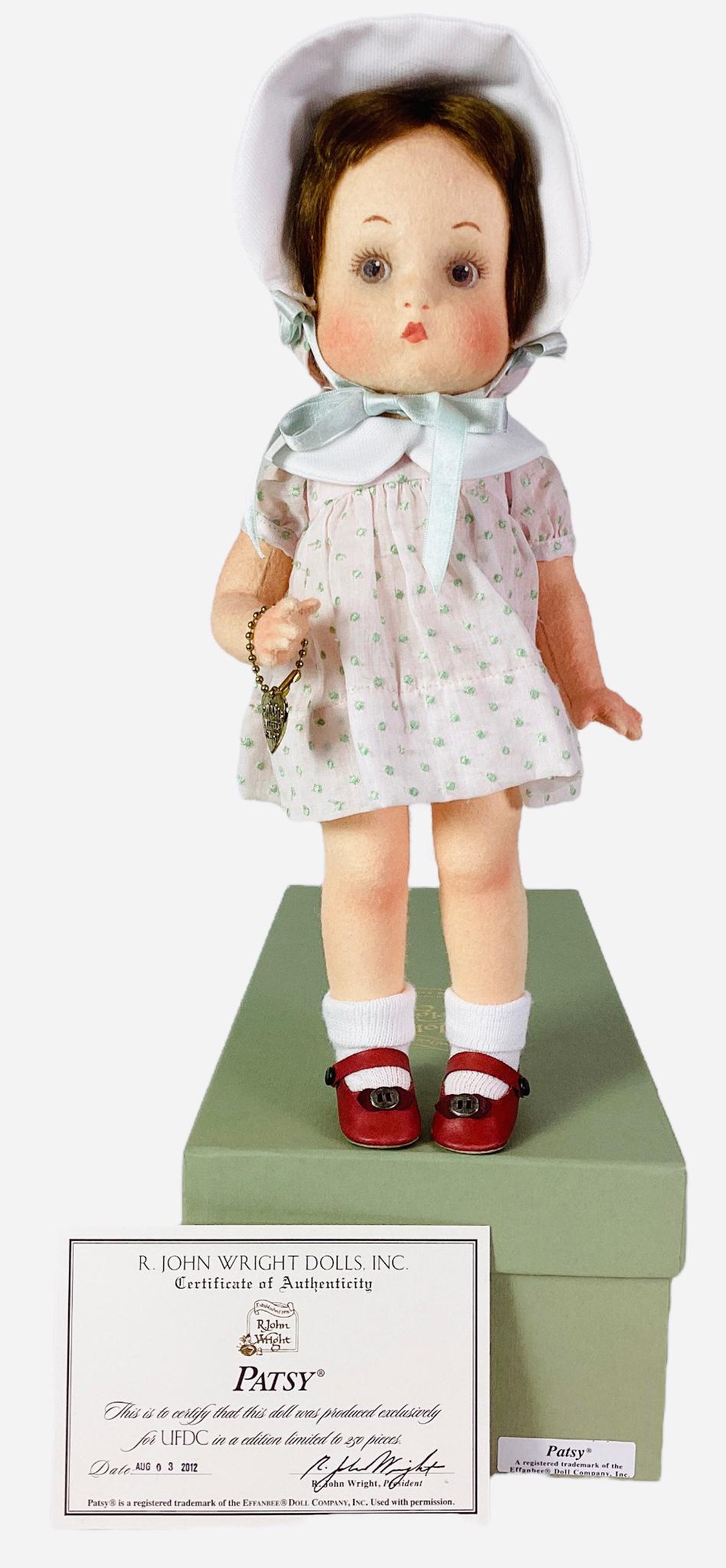 R. John Wright Dolls, "Patsy" UFDC edition limited to 250 pieces. With COA and original box. (1 of 3)