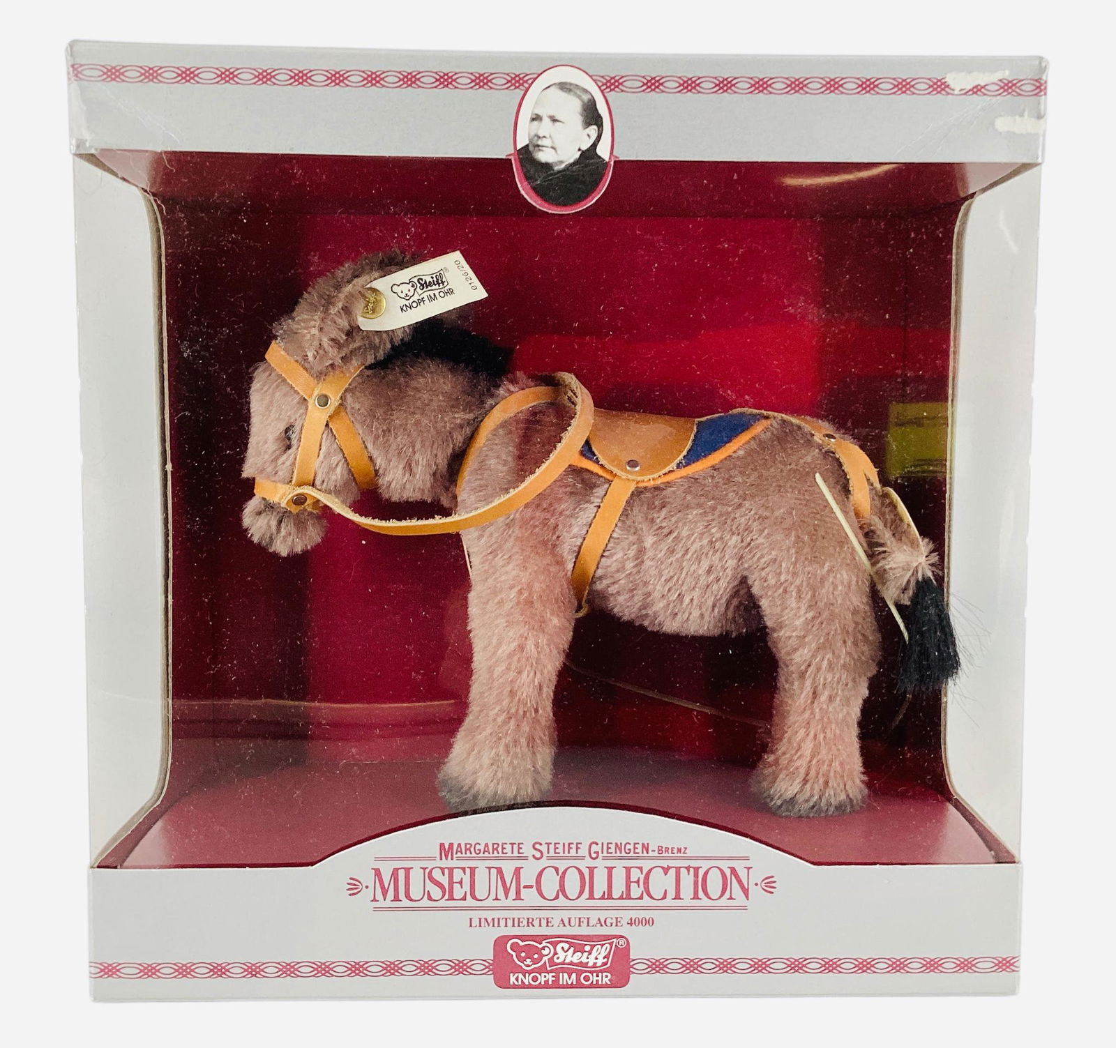 Steiff Museum-Collection Donkey White tag in ear. In original box. (1 of 2)