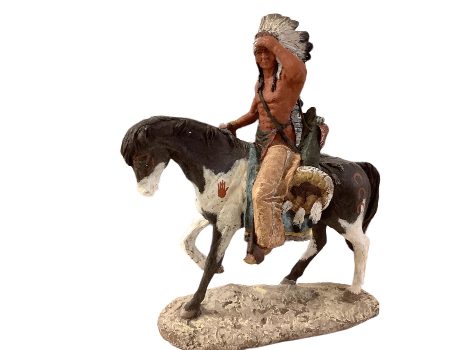 Western Sculpture Monfort Original 19" h 14" wide.( War Chief.) (1 of 1)
