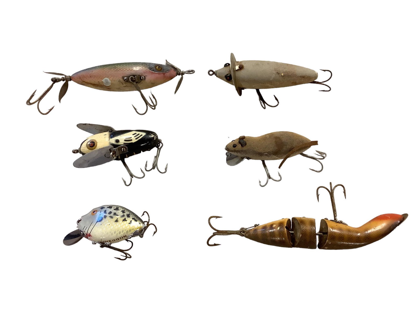 Lot of six Heddon lures (1 of 1)