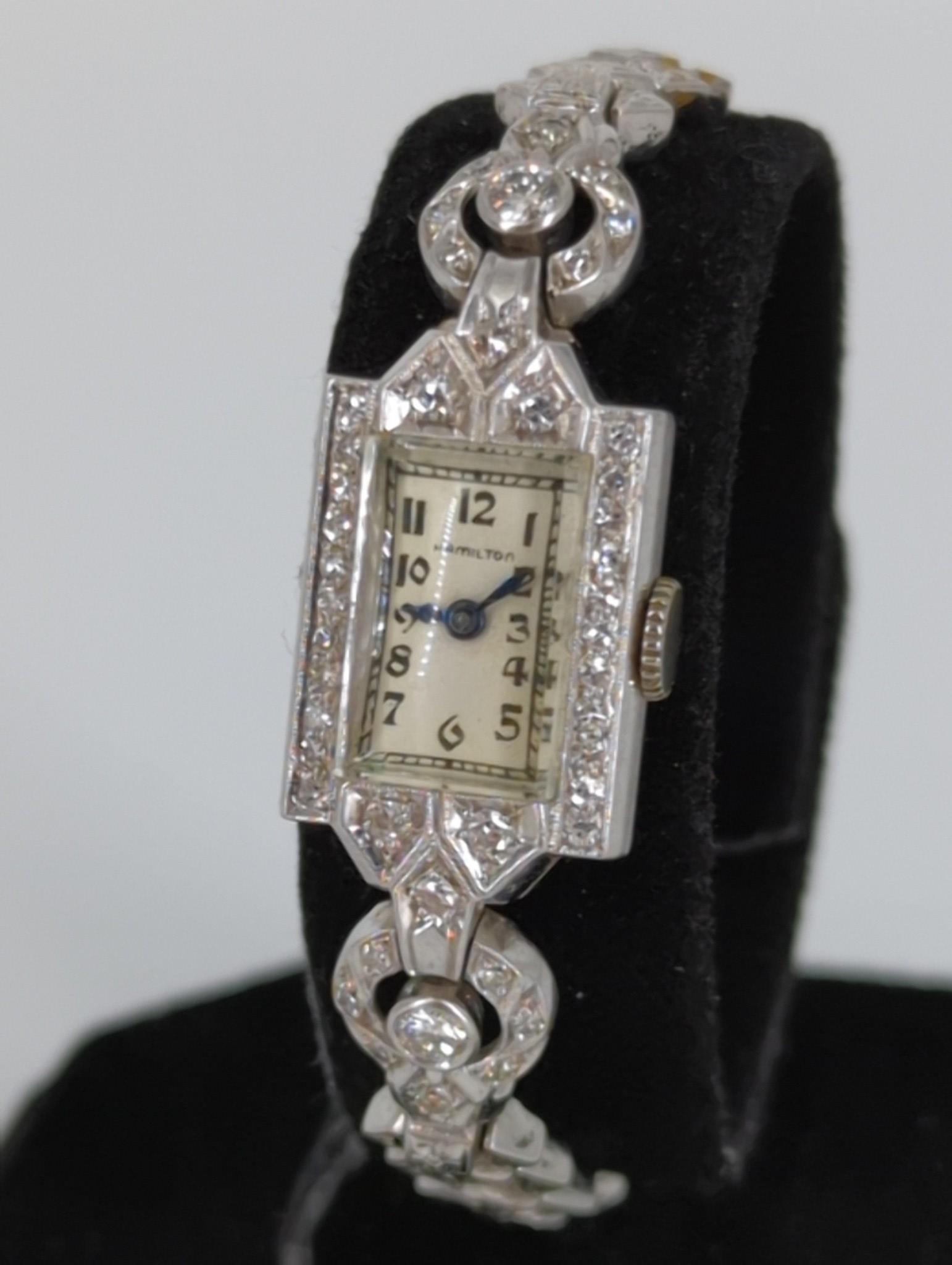 Diamond Hamilton Wrist Watch (1 of 6)