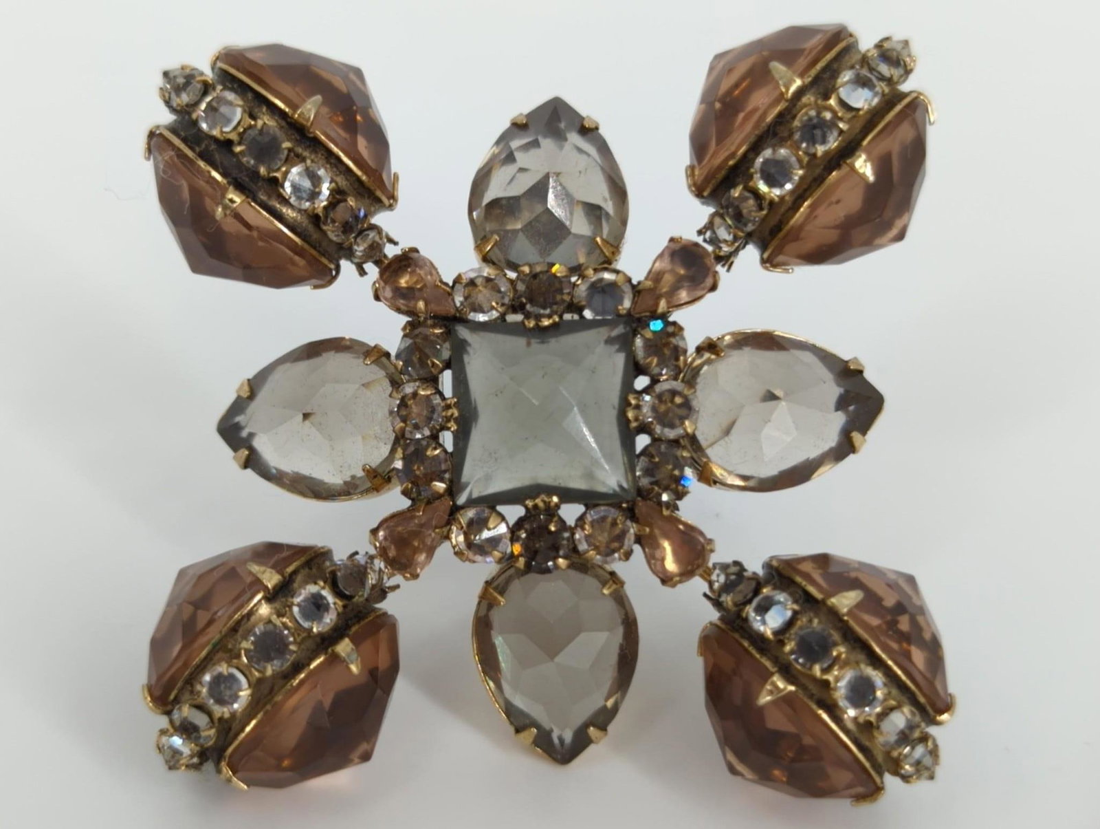 Unique Vintage Crystal Pin / Pendant (1 of 4)