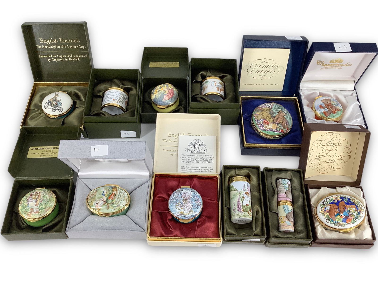 Twelve Assorted English Made Enameled Items (1 of 7)