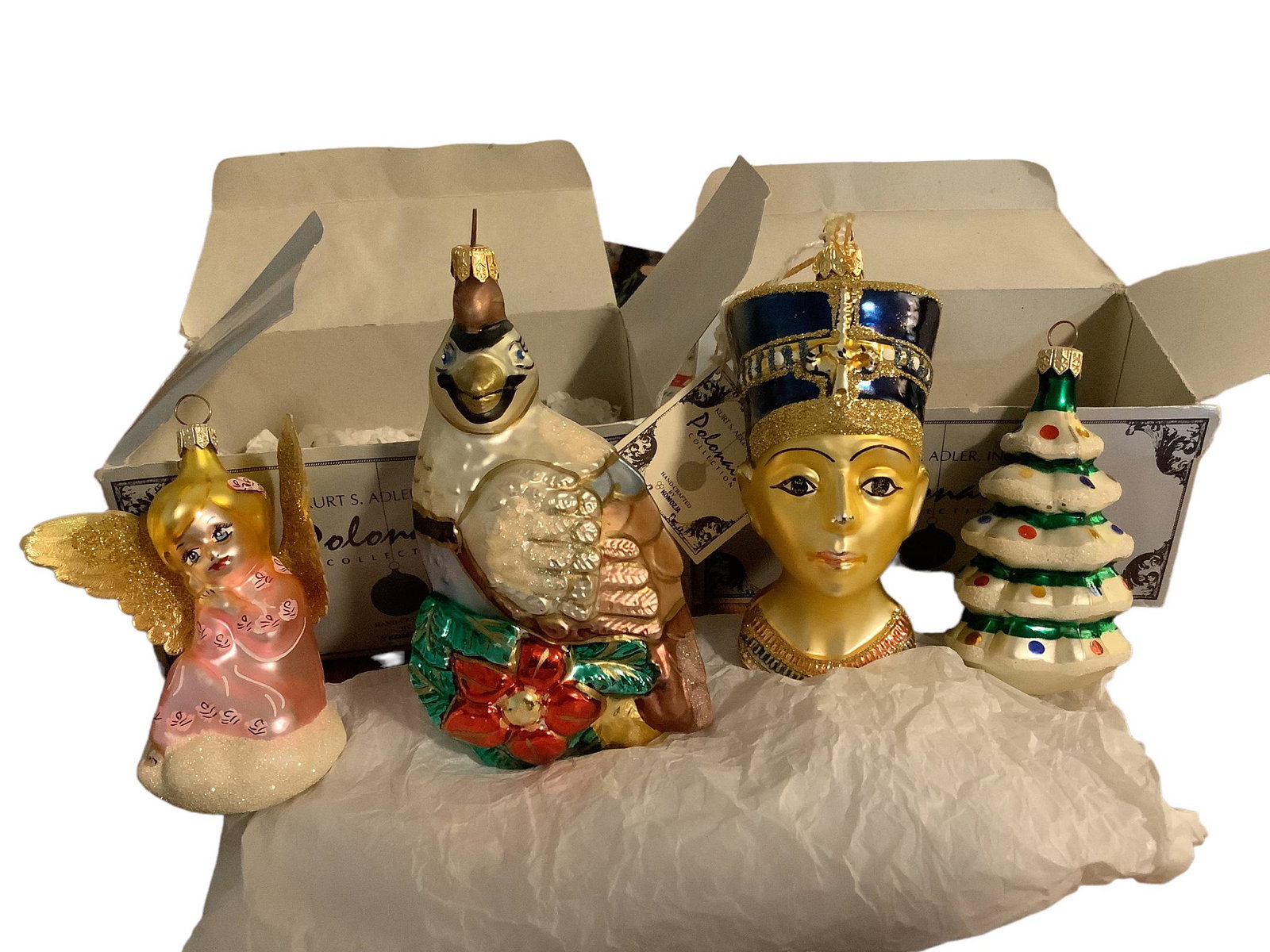 Lot of Kurt S. Adler ornaments.: Lot of Kurt S. Adler ornaments.