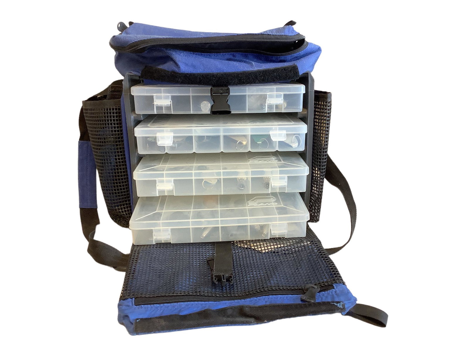 Lure carrier with lures, jigs and miscellaneous: Lure carrier with lures, jigs and miscellaneous