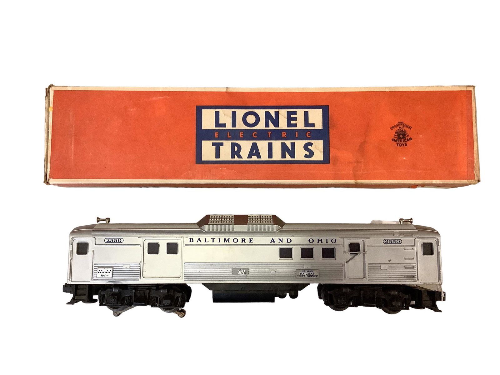Lionel Post war #2550 B&O car "O" gauge (1 of 1)