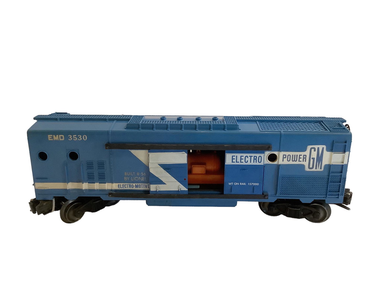 Lionel post war #3530 GM generator car blue fuel tank. (1 of 1)