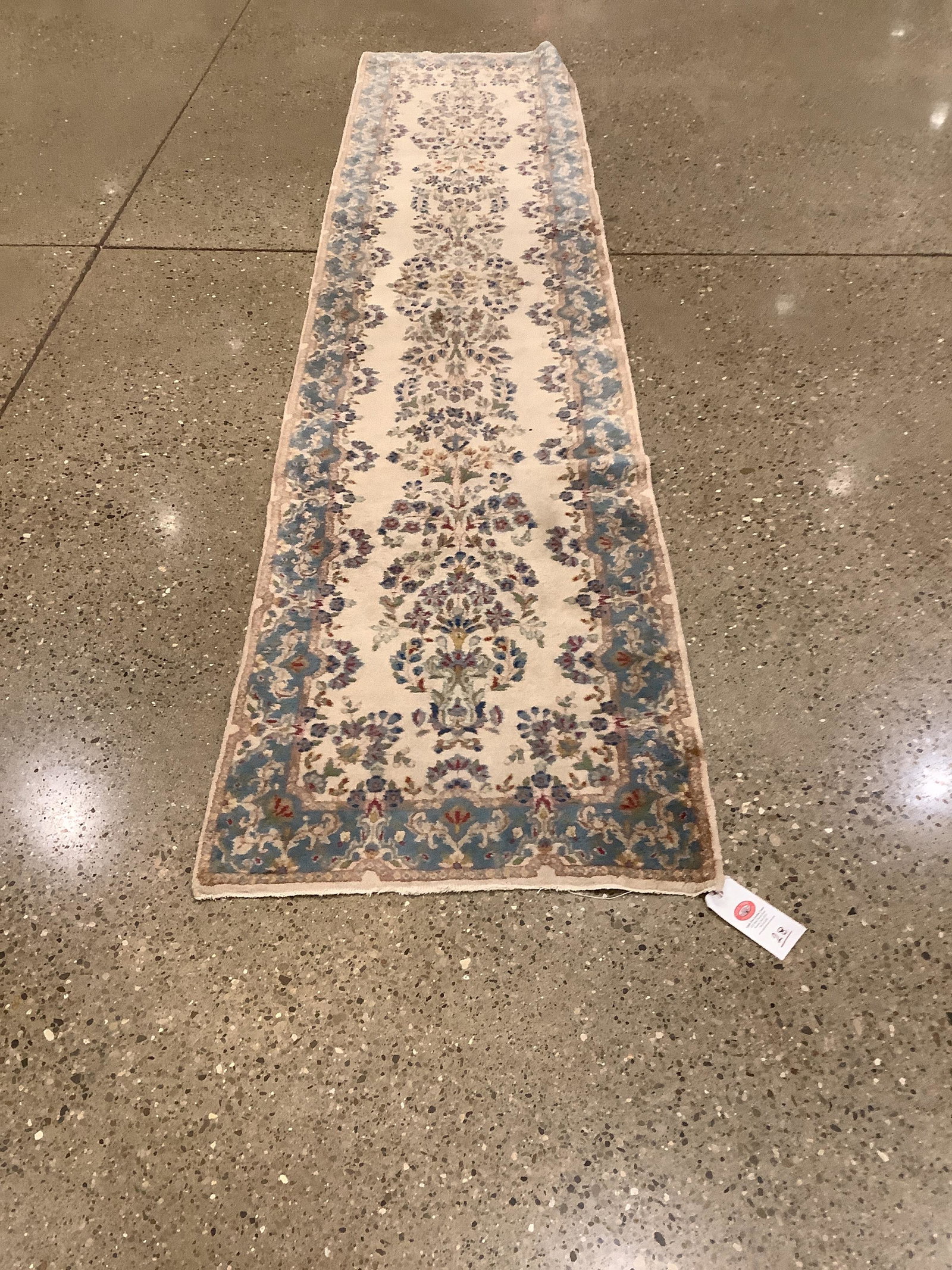 Kirman runner rug, circa 1970's, 2'7" x 12'. (1 of 4)