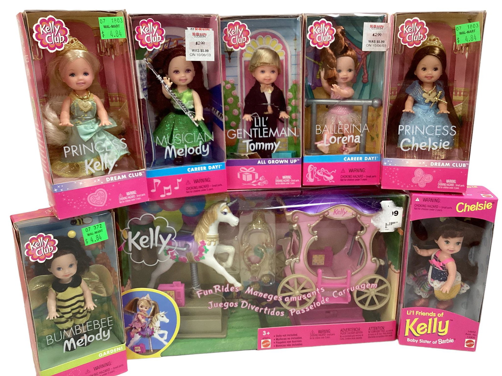 (1) Lot of KELLY CLUB including (6) Kelly and friends with each different outfits & all doing (1 of 3)