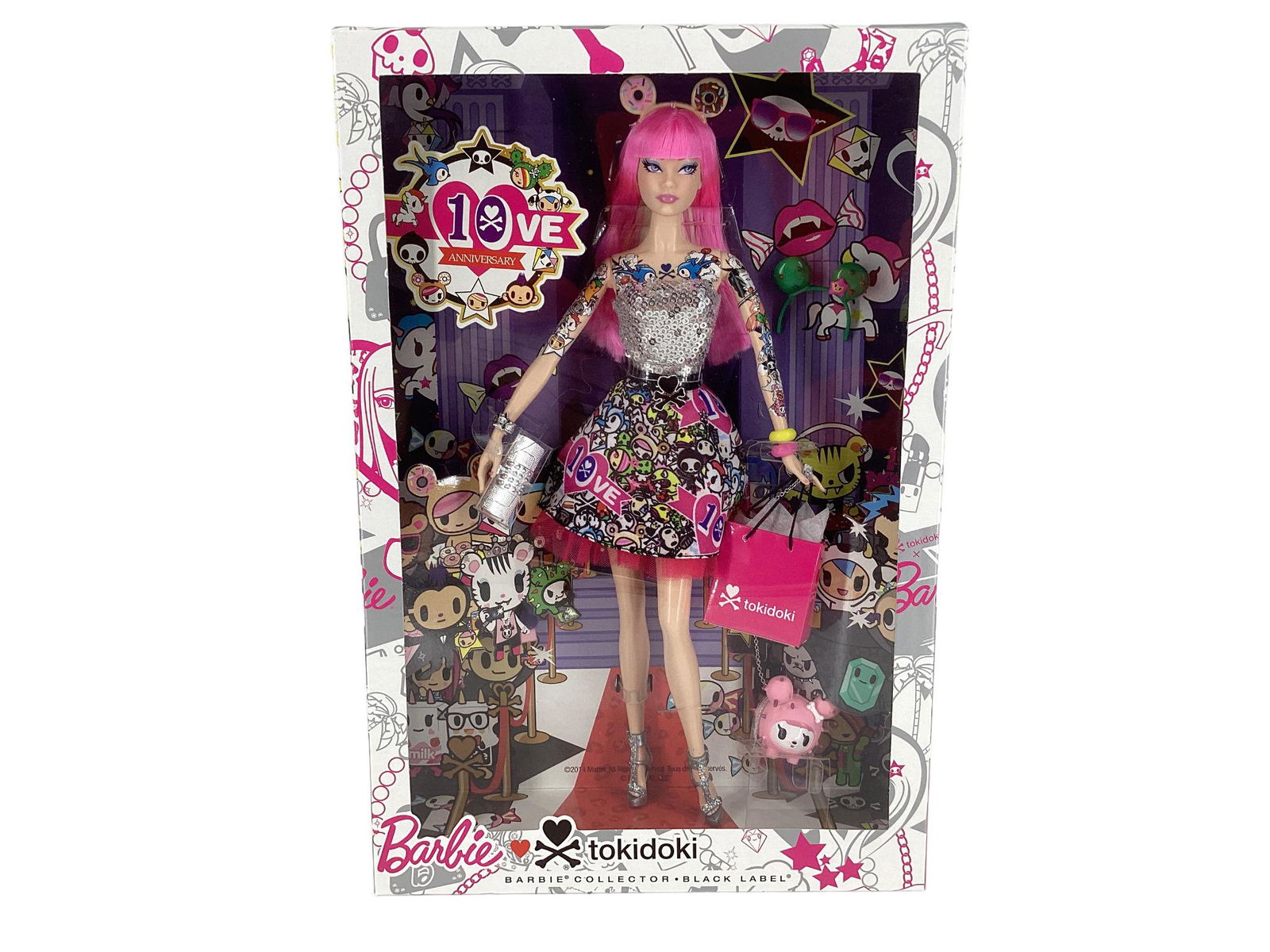 TOKIDOKI 10TH ANNIVERSARY BARBIE from the Barbie Collector Black Label. Barbie is in a very colorful (1 of 2)