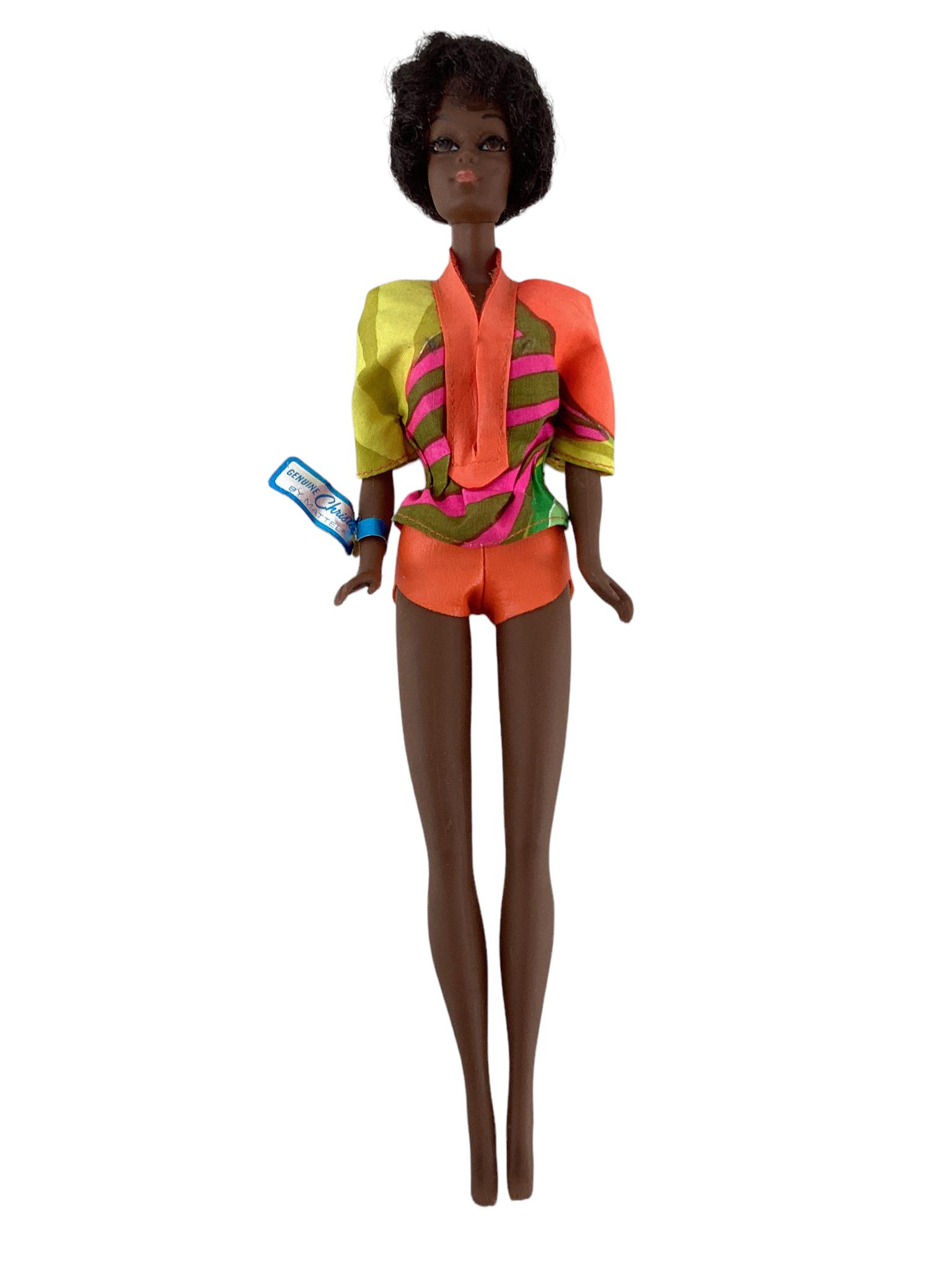 2nd Issue Talking Christie with Wrist Tag. Doll is in unplayed with condition, hips are frozen, pull (1 of 3)