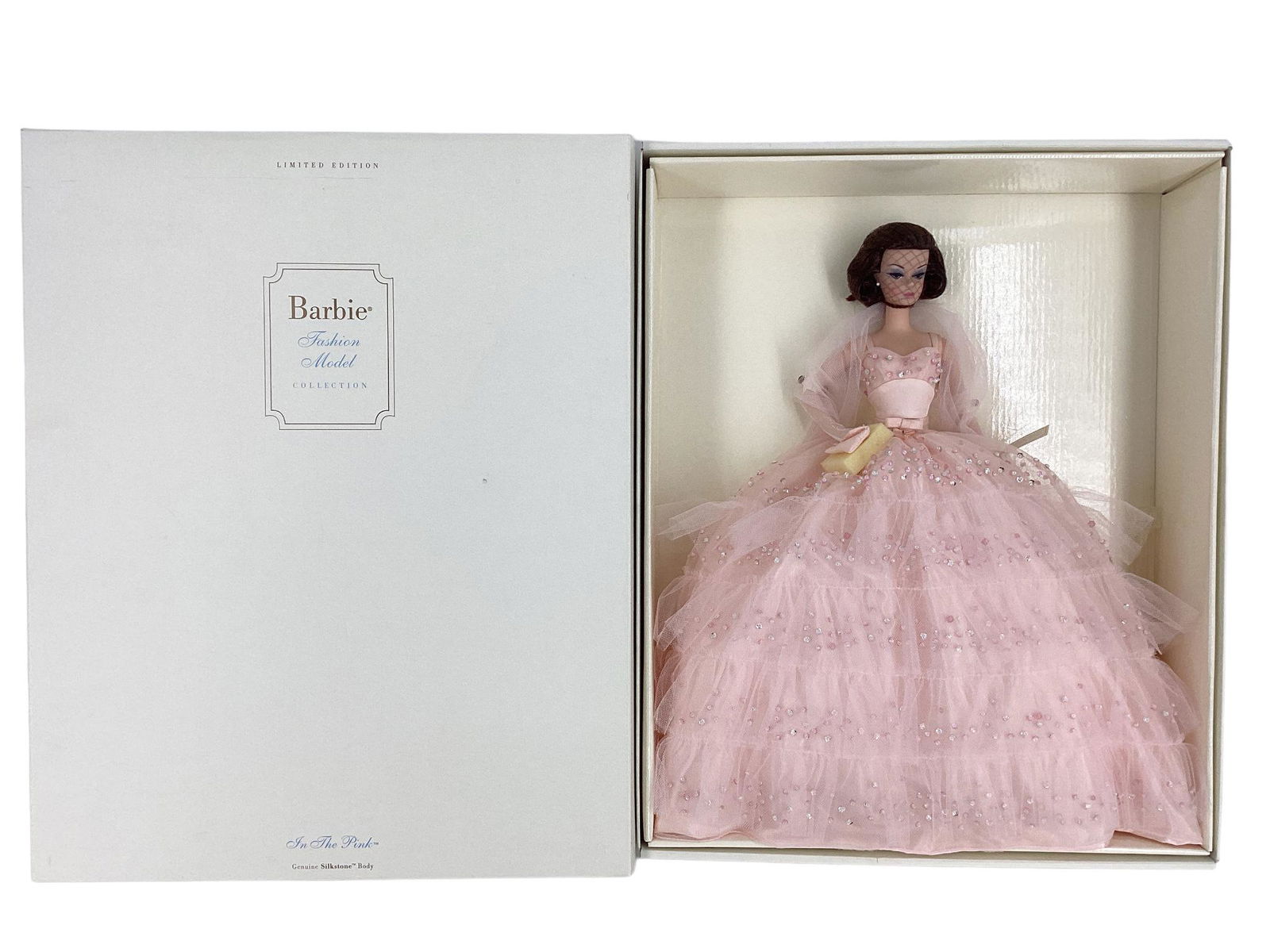 IN THE PINK BARBIE FROM BFMC is a Silkstone Barbie wearing the most gorgeous pink ball gown with (1 of 1)