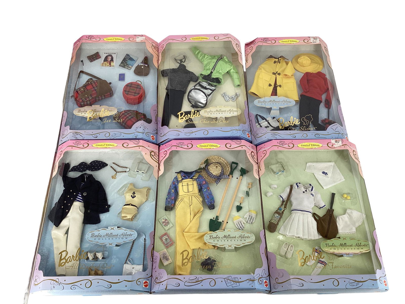 lot of six Barbie Millicent Roberts Clothing & Accessories Collection - Barbie All Decked Out, Court (1 of 1)