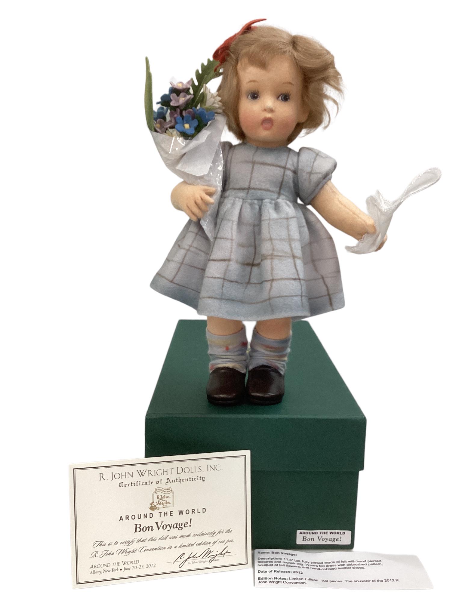 R. John Wright 2012 Around the World 11" Bon Voyage! with original box and COA. Was made exclusively (1 of 3)