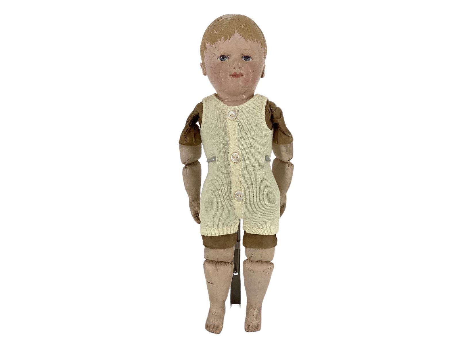 Martha Chase Baby. 16 1/4" cloth doll with oil painted head, lower arms and legs, molded and painted (1 of 4)