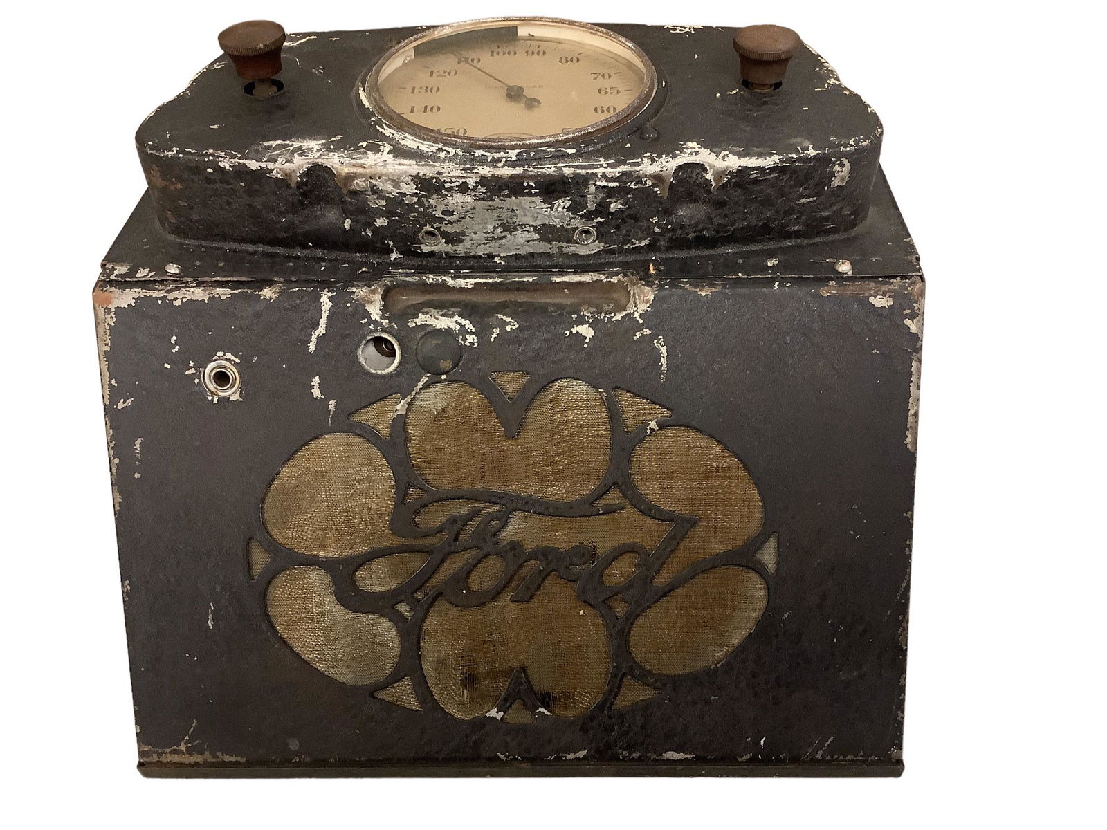 1934/1935 Ford radio, approximately 12”L x 9.5”h x 10”w (1 of 2)