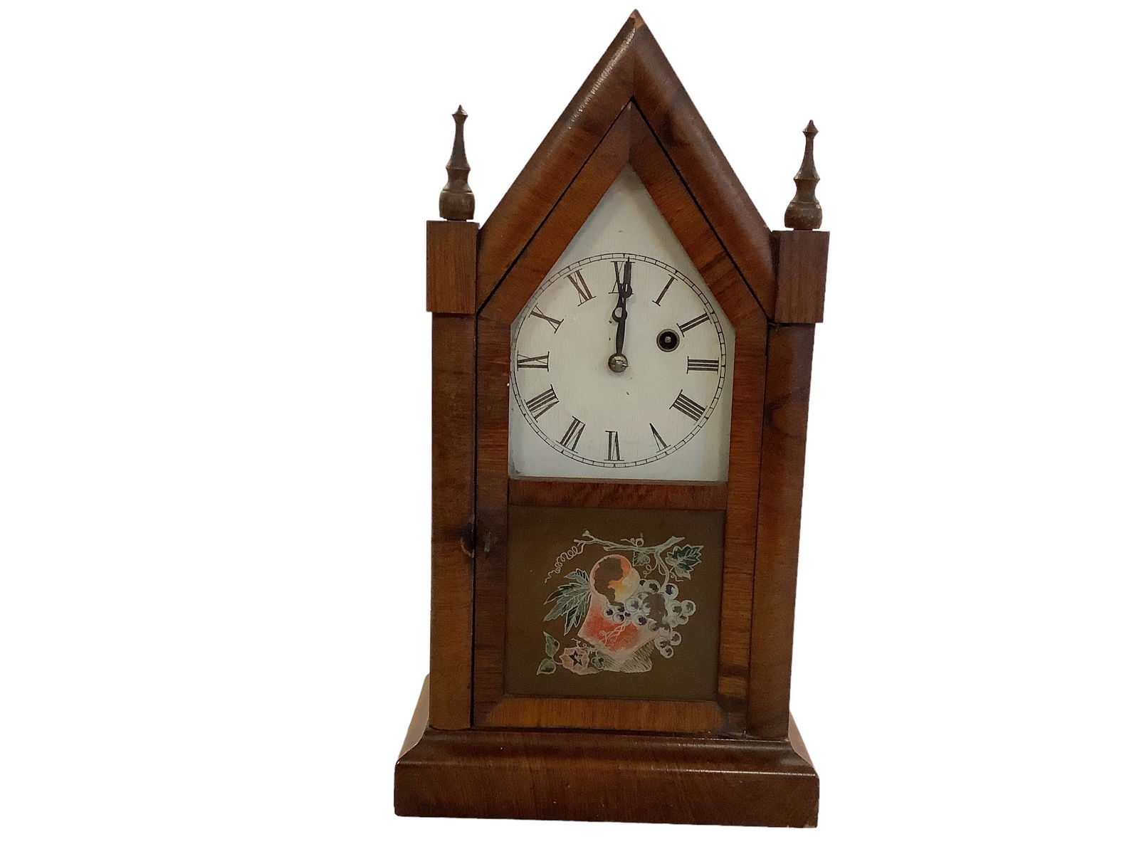 Ansonia brass & copper co table clock w/ key 16” (1 of 2)
