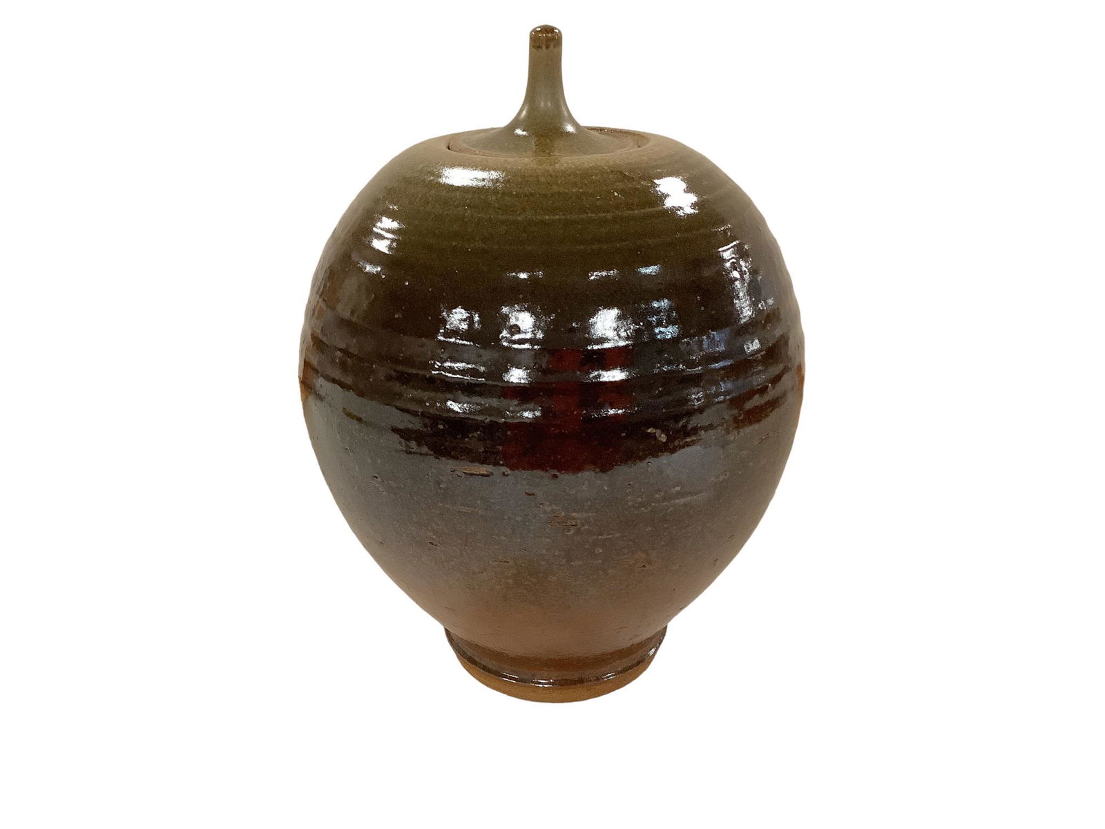 Studio Clay pottery jug.marked See picture. 12” high. (1 of 2)