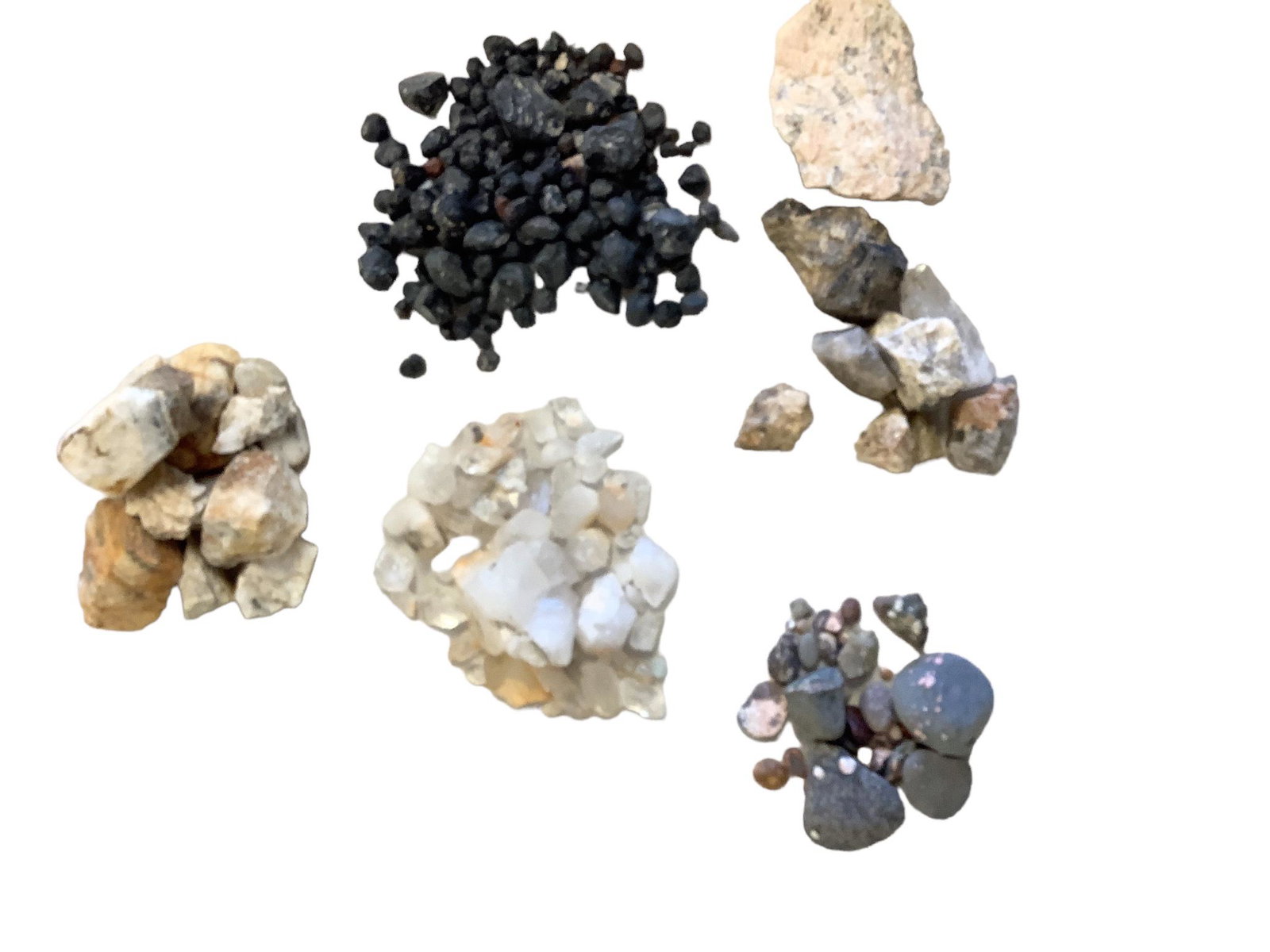 Lot of various rock and mineral samples including Apache tears, feldspar, quartz, silver ore and (1 of 1)