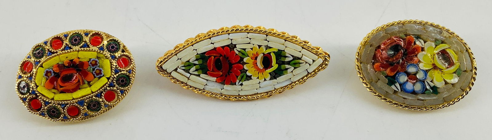 Three Micro Mosaic Pins (1 of 5)