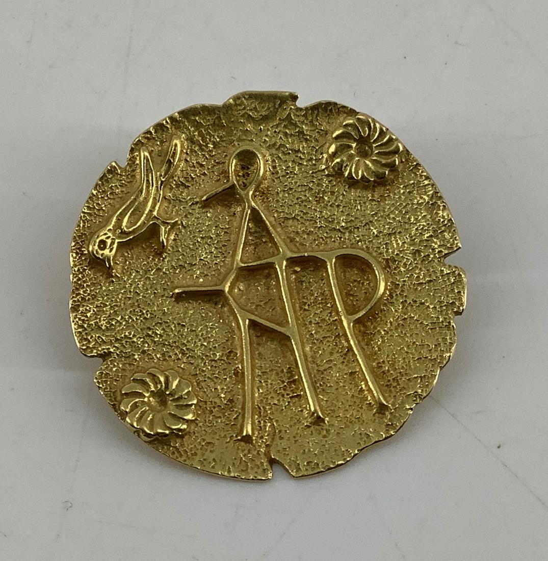 18kt Yellow Gold Pin/Pendant (1 of 2)