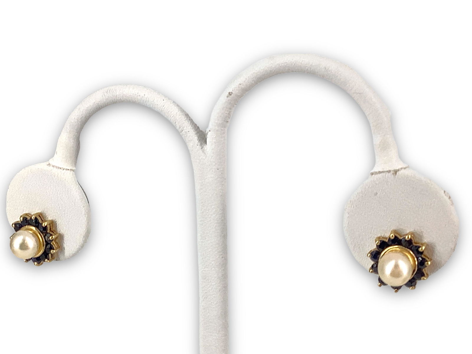 14kt Yellow gold Post back Pearl Earrings With Optional 14kt Yellow Gold Earring Jackets (1 of 6)