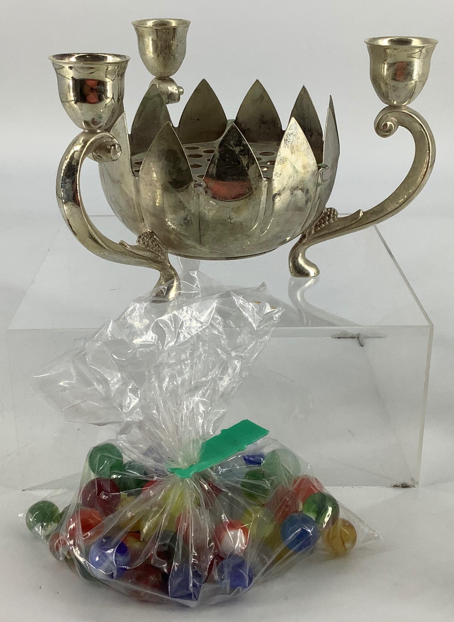 Funky Silver Plated Frog Vase & Candelabra (1 of 6)