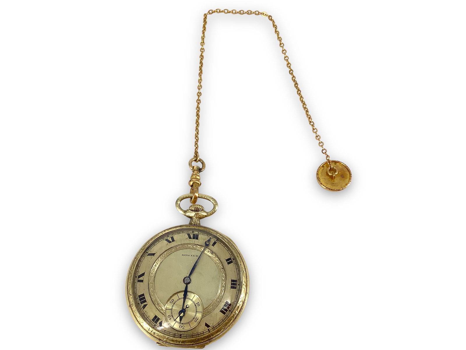 Howard Pocket Watch on Chain with Fob (1 of 6)