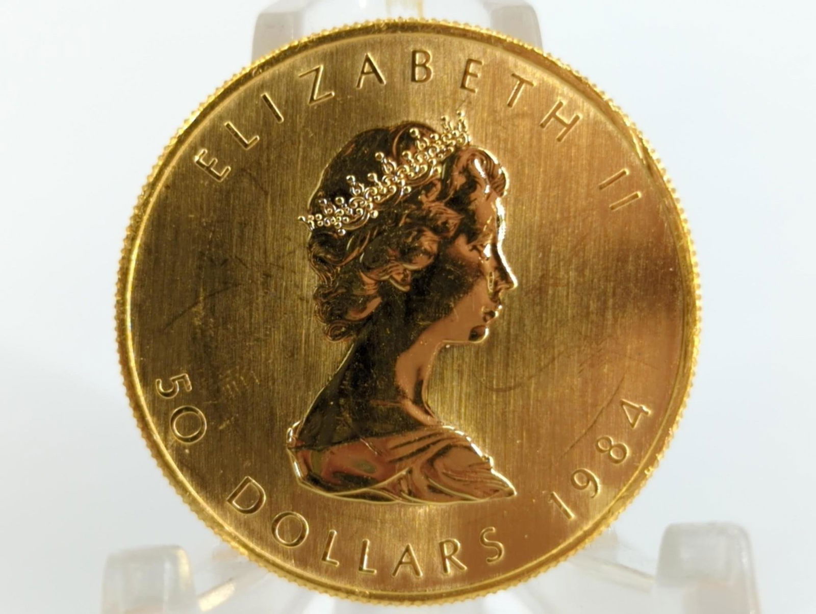 1984 Canadian Maple Leaf $50.00 Gold Coin (1 of 4)