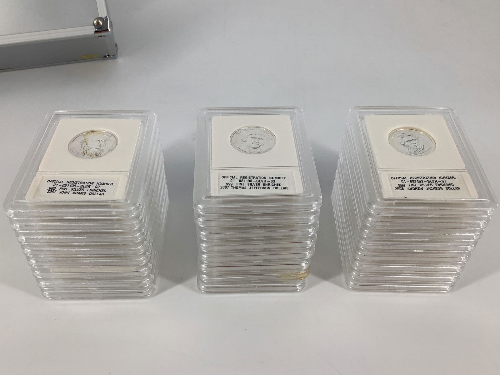 Set of 24 Silver Enriched/Plated Presidential Dollar Coins in Slabs (1 of 11)