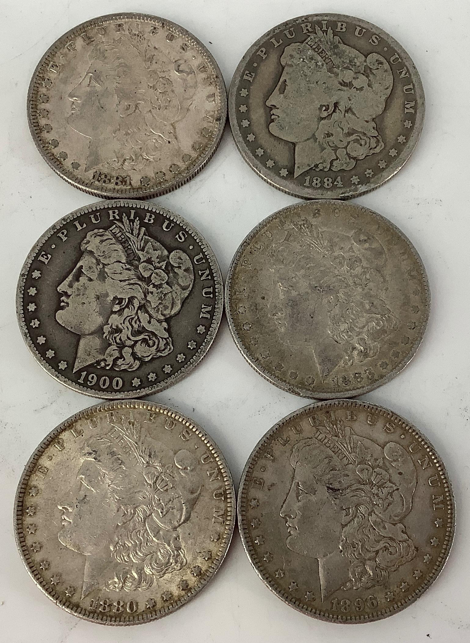 (6) Morgan Silver Dollars (1 of 2)