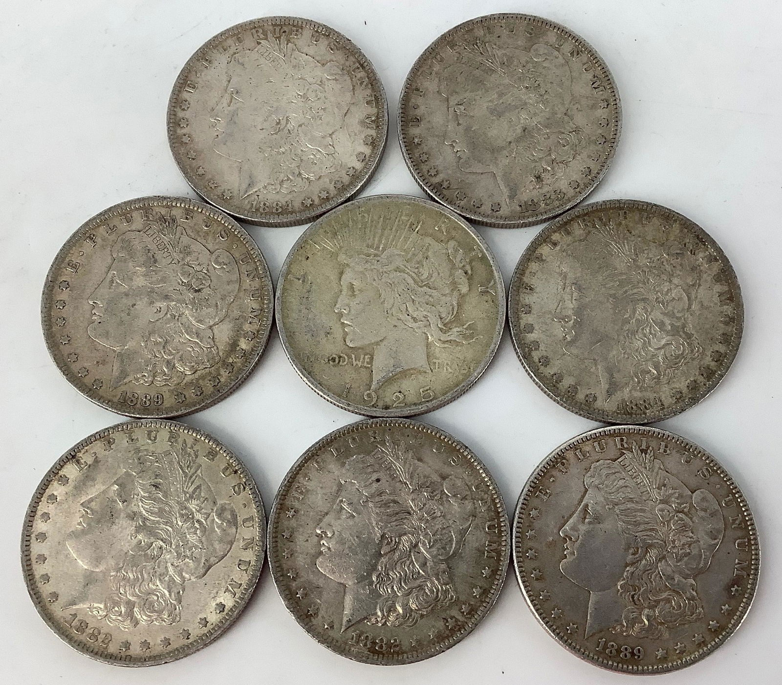 (8) U.S. Silver Dollar Coins (1 of 2)