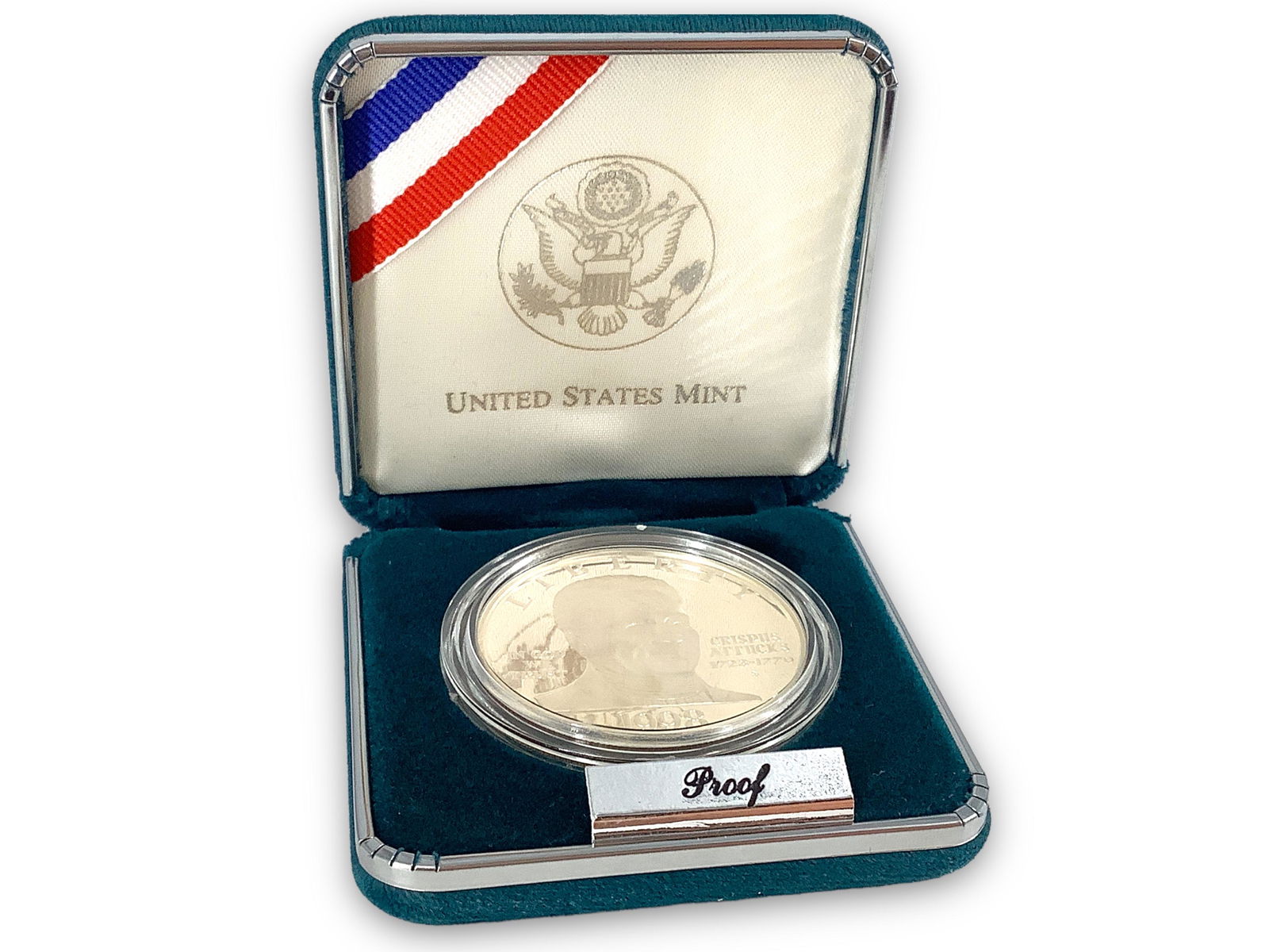 1998-S Black Revolutionary War Patriots Commemorative Proof Silver Dollar Coin (1 of 5)