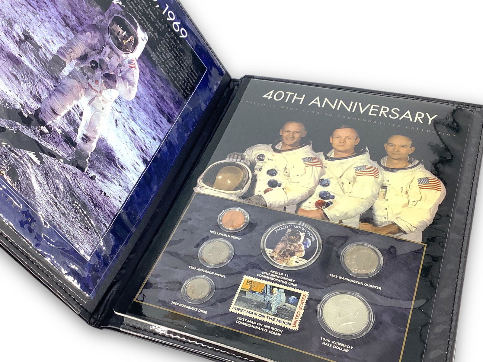 Apollo 11 Moon Landing 40th Anniversary Commemorative Collection in Folio (1 of 6)