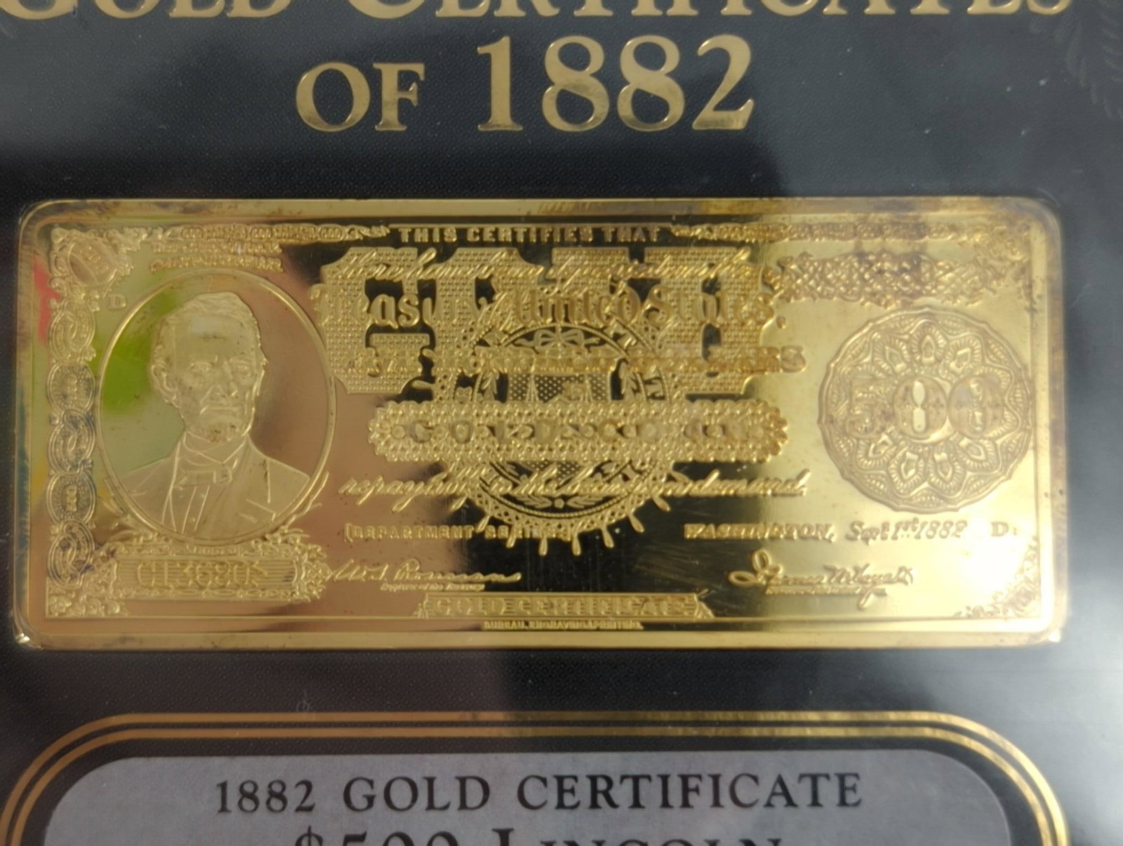 $500.00 Lincoln Ingot In Slab (1 of 6)