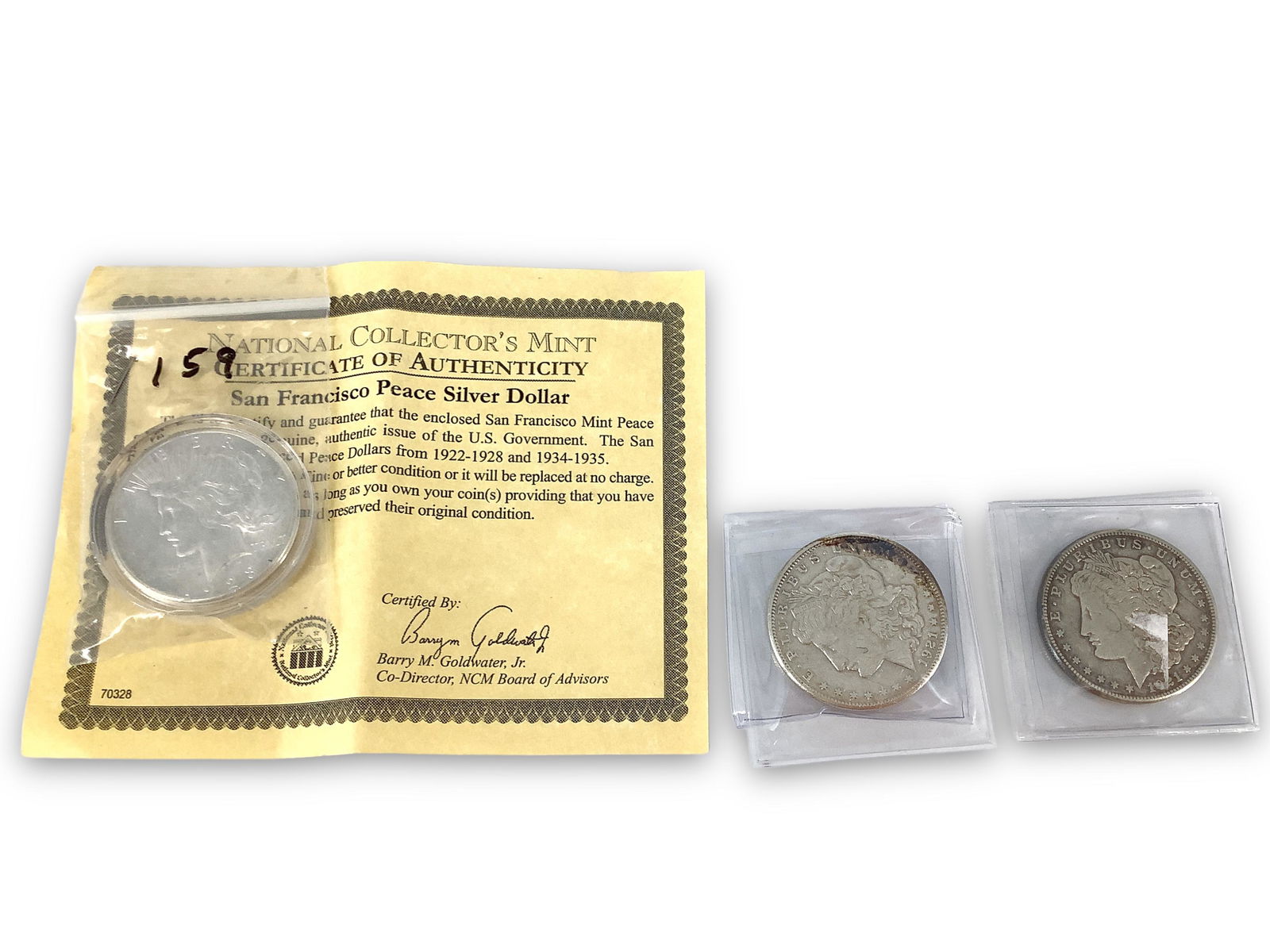 (3) U.S. Silver Dollar Coins (1 of 5)