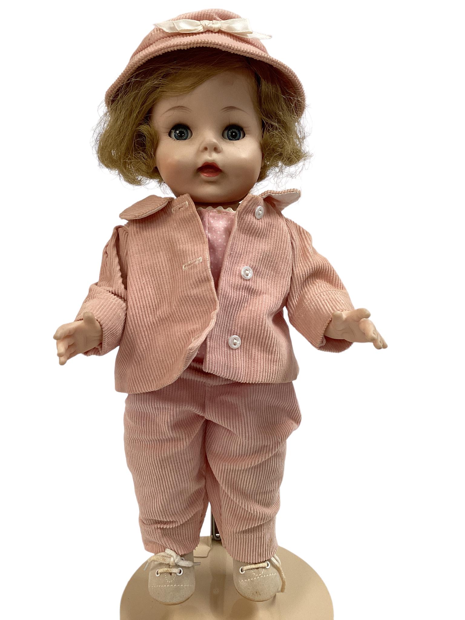 14" Madame Alexander vinyl doll "Caroline," sleep eyes with applied eyelashes, painted eyelashes and (1 of 5)