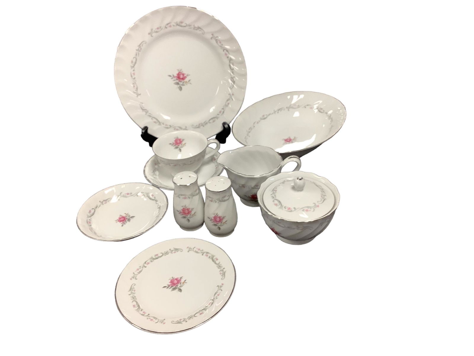 Royal Swirl Dinnerware. 60 pieces + extra. (1 of 2)