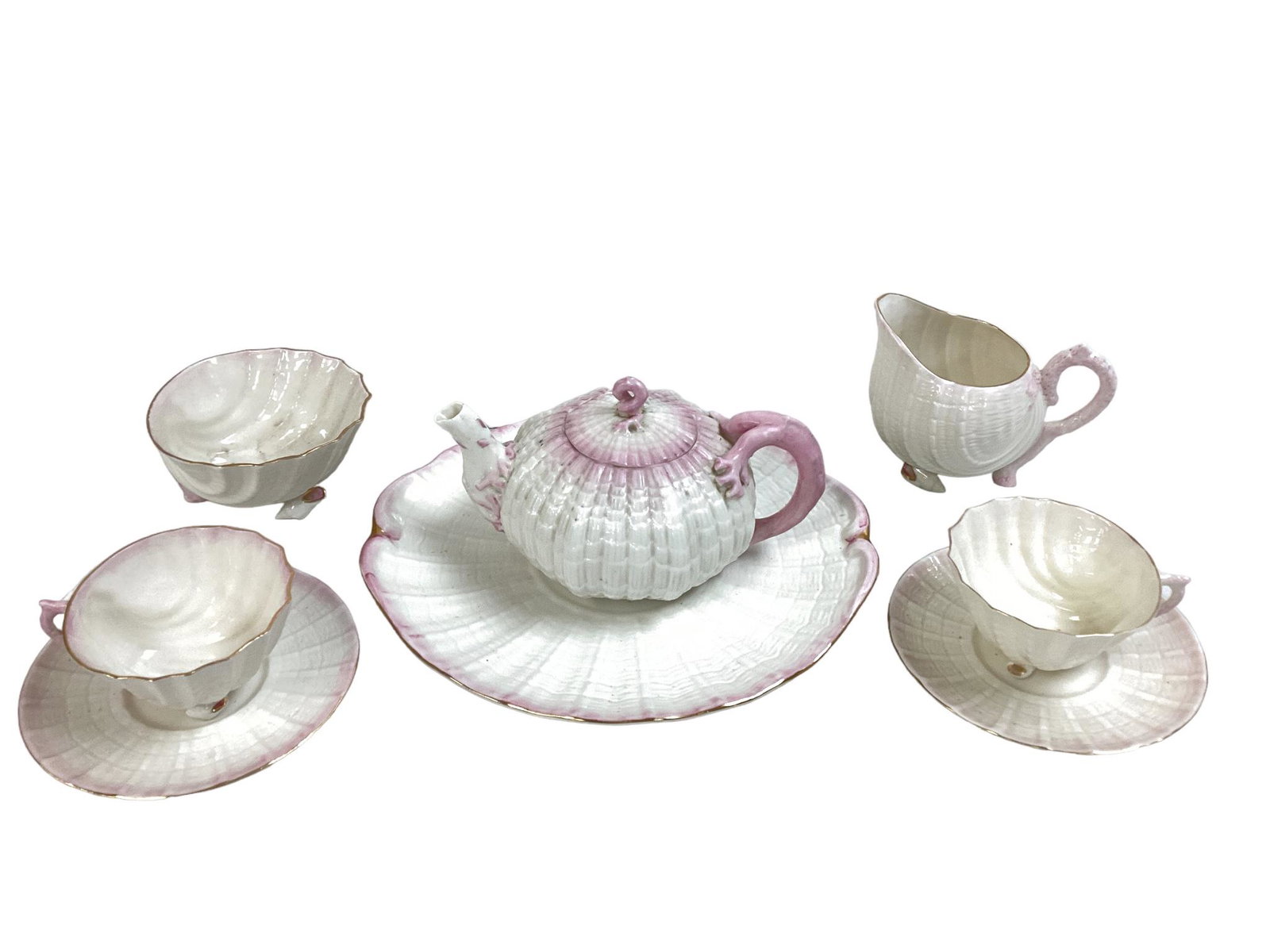 Belleek Tridacna Teaset (1 of 2)