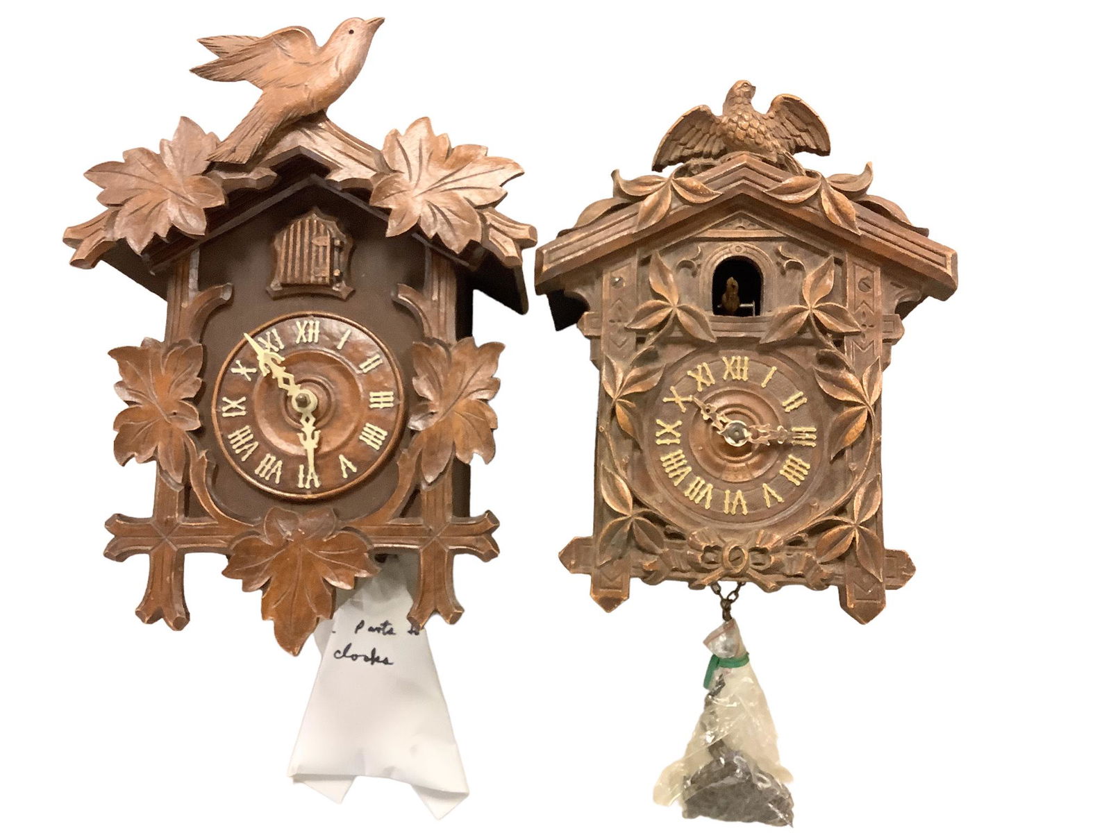 (2) Cuckoo Bird clocks (1 of 3)