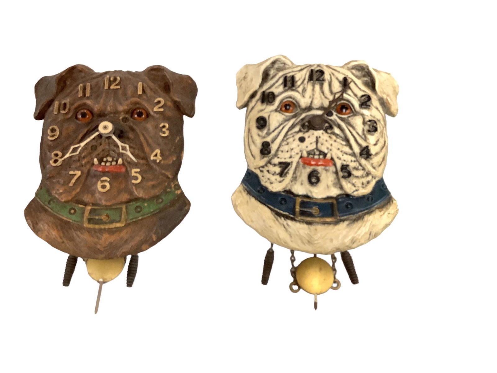 (2) Lux Bulldog Wall Clocks (1 of 2)