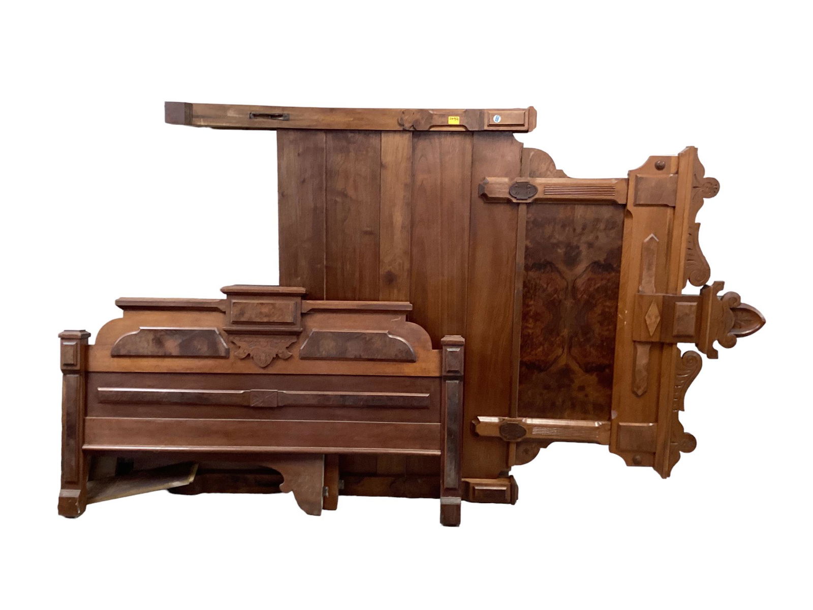 Antique Ornate Bed with Carved Accent (1 of 2)