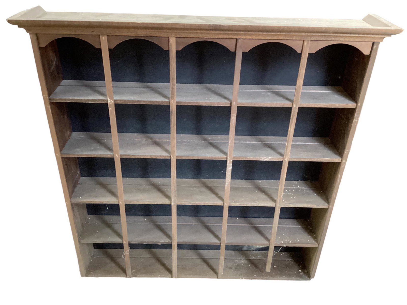 Wood Wall Curio Display: Wood Wall Curio Display 25 cubby holes, 5-1/4î deep x 29î wide x 29î tall.