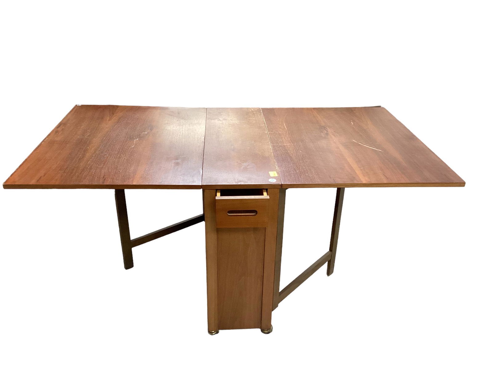 Drop Leaf Gate Leg Table with Drawer Chair Storage & 4 Chairs (1 of 3)