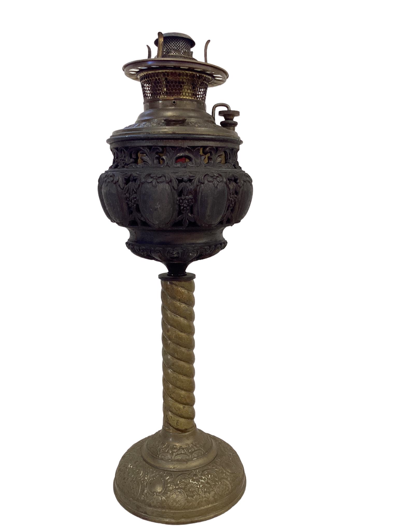 Cast Iron & Brass Lamp Base (1 of 1)