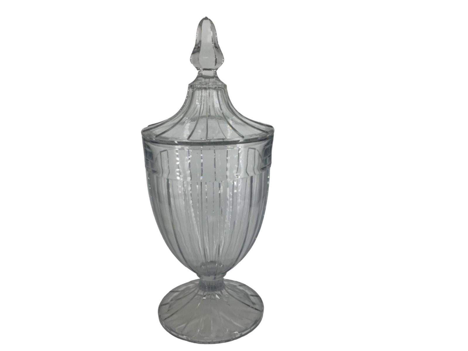 Heisey Recessed Panel Three Pound Covered Candy (1 of 2)