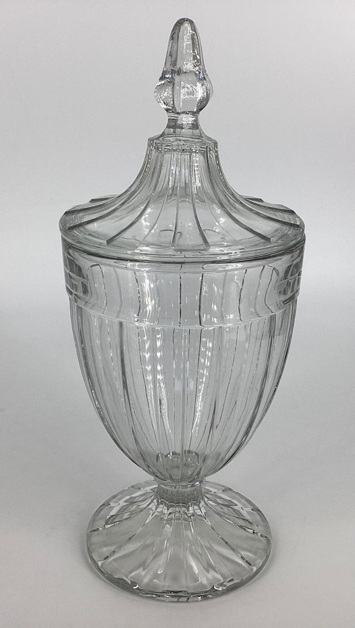 Heisey Recessed Panel Eight Pound Covered Candy (1 of 2)