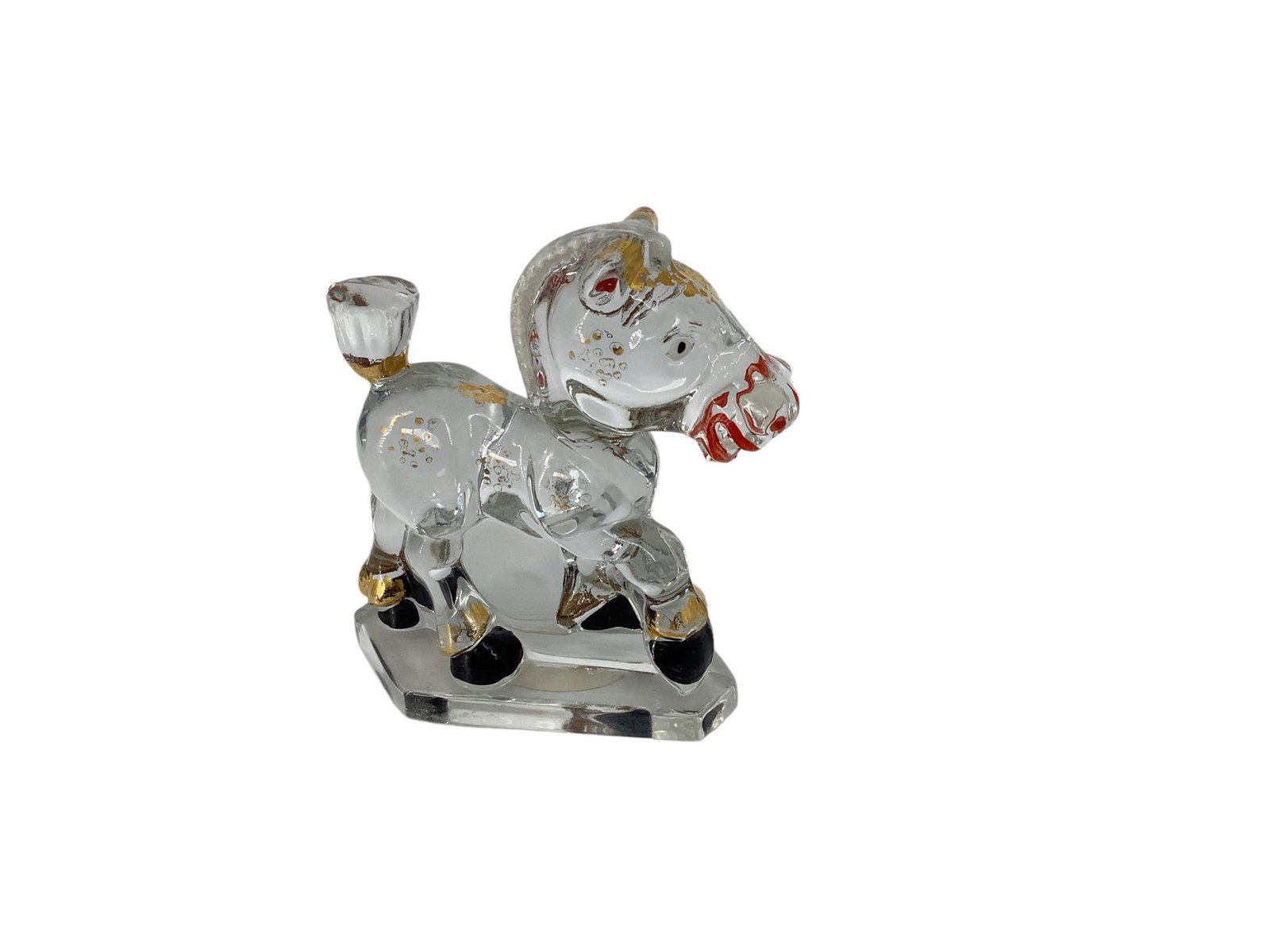 Heisey Sparky/Plug Horse with Charlton Decoration: Heisey Sparky/Plug Horse with Charlton Decoration